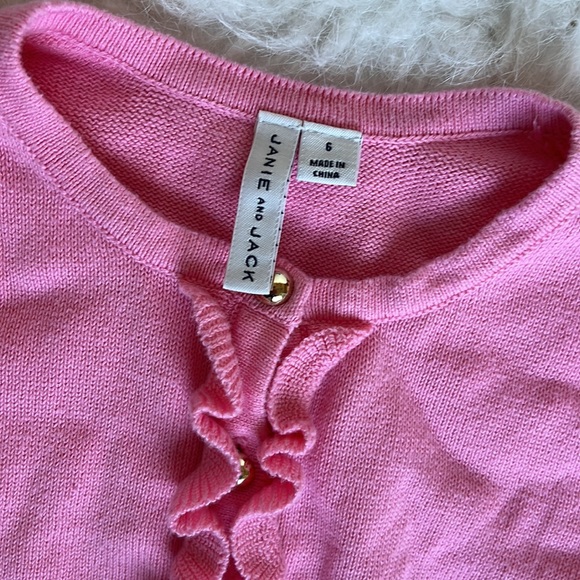 Girls Janie Jack Pink sweater - Picture 3 of 5